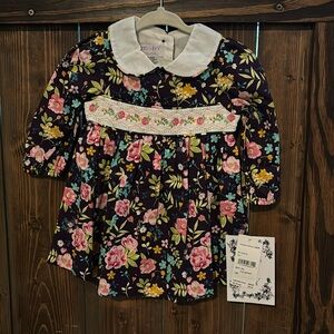 Iris & Ivy floral smocked dress, NWT, purchased at Nordstrom Rack.
